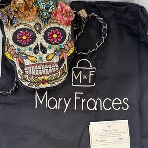 Mary Frances Multicolor Skull Crossbody Bag